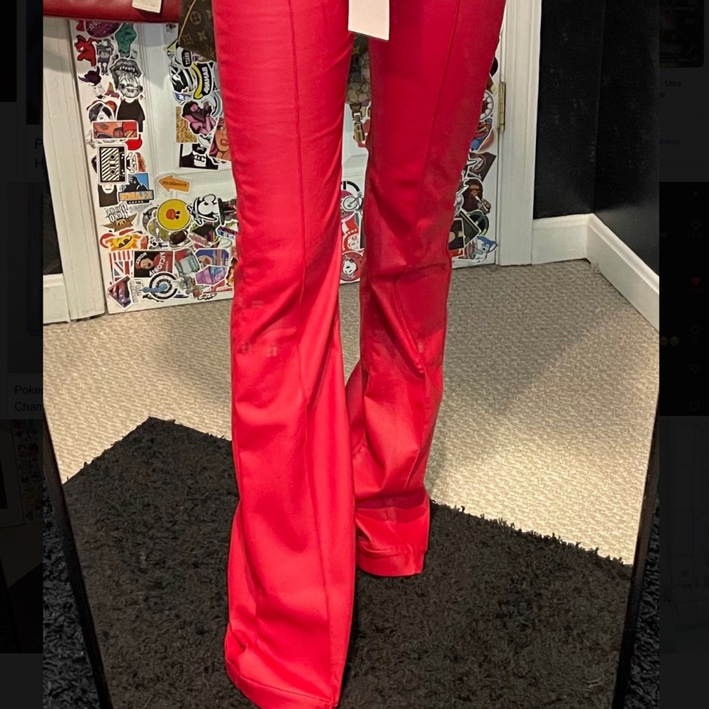 Red Venus flare Revice pants